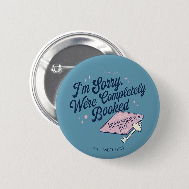 Badge Rond 5 Cm Gilmore Girls Completely Booked Design (Devant & derrière)