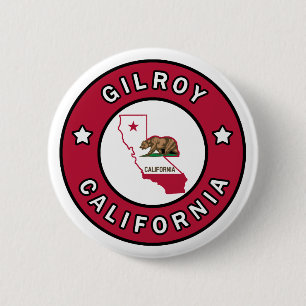 Badge Rond 5 Cm Gilroy California