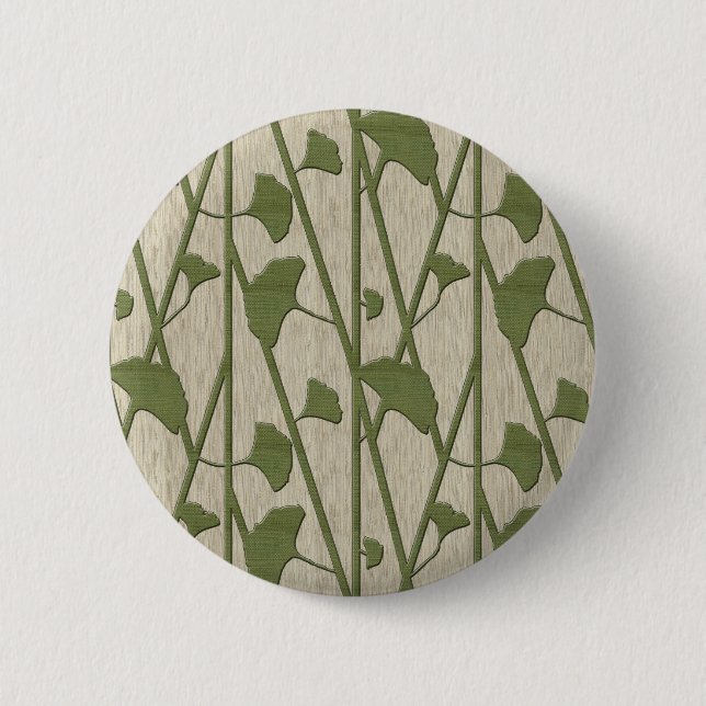 Badge Rond 5 Cm ginkgo biloba (Devant)