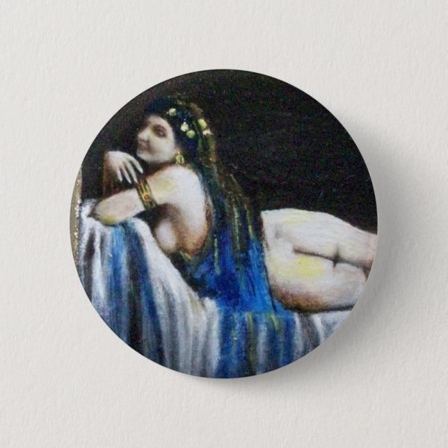 BADGE ROND 5 CM GIPSY BLUE (Devant)