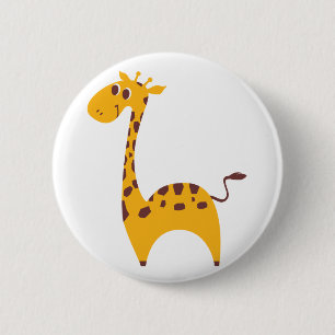 Badge Rond 5 Cm Girafe