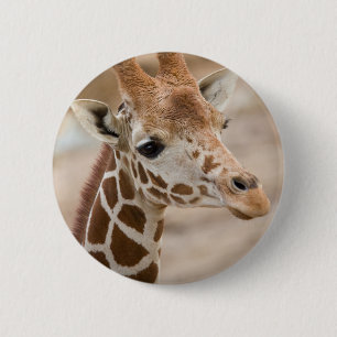 Badge Rond 5 Cm girafe
