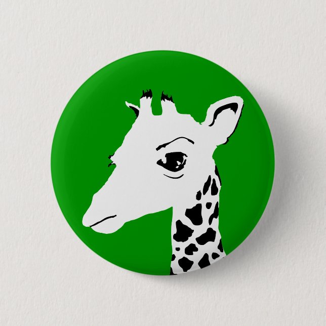 Badge Rond 5 Cm girafe (Devant)