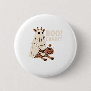Badge Rond 5 Cm Girafe Boo Halloween Costume Drôle Amoureux des An