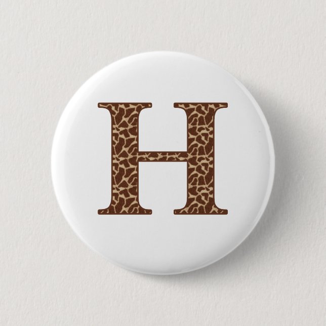 Badge Rond 5 Cm girafe-h (Devant)