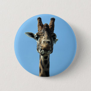 BADGE ROND 5 CM GIRAFFE