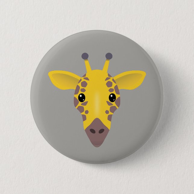 Badge Rond 5 Cm Giraffe (Devant)