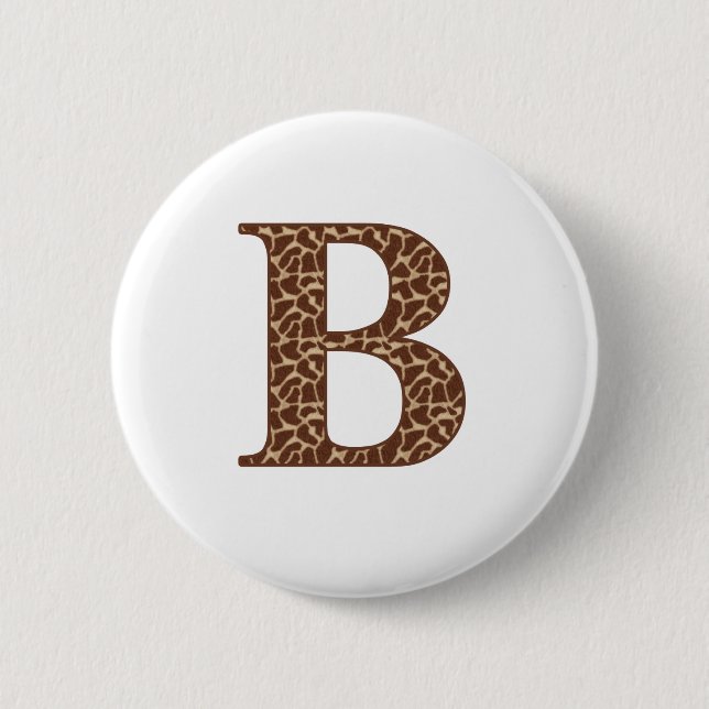 Badge Rond 5 Cm Giraffe A (Devant)