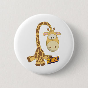 Badge Rond 5 Cm Giraffe Cute Kawaii Cartoon