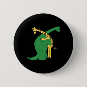 Badge Rond 5 Cm Giraffe Dinosaur Hug Love Dino Animaux Safari Hall