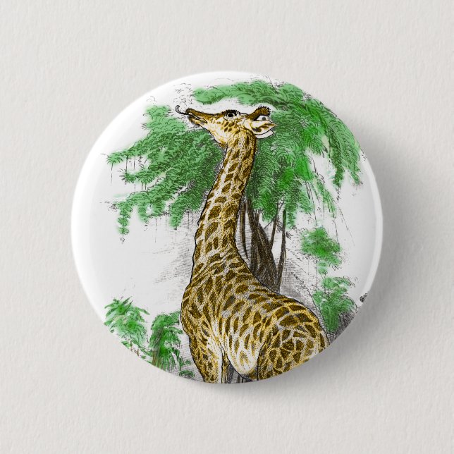 Badge Rond 5 Cm Giraffe Gifts (Devant)
