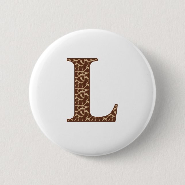 Badge Rond 5 Cm Giraffe L (Devant)