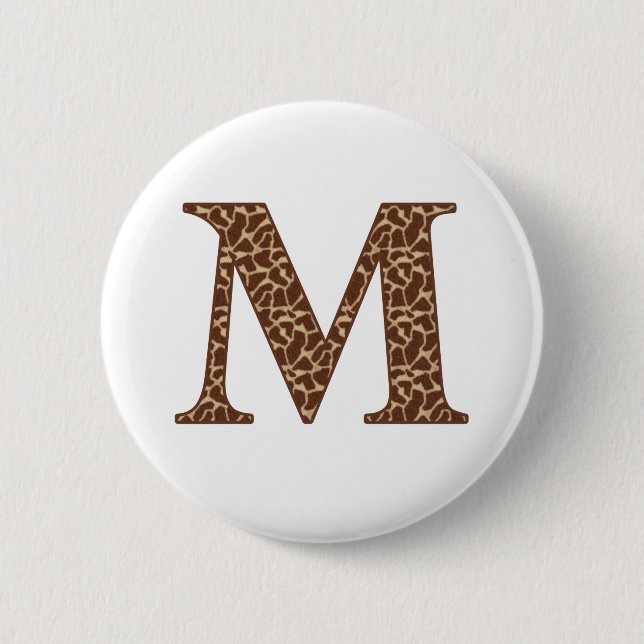 Badge Rond 5 Cm Giraffe M (Devant)
