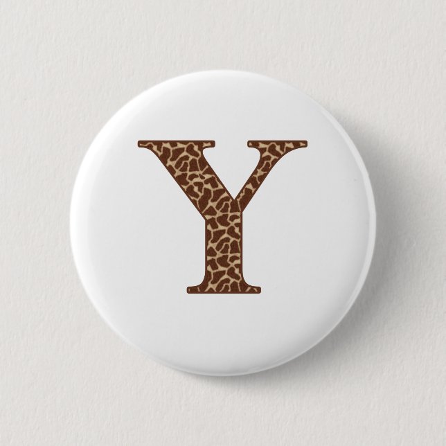 Badge Rond 5 Cm Giraffe Y (Devant)