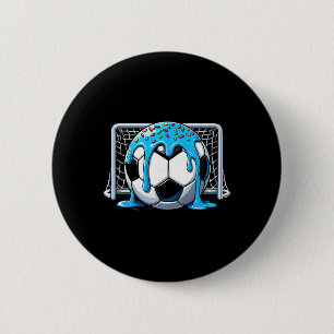 Badge Rond 5 Cm Glace à l'eau Soccer Drip Soccer Filles Garçons So