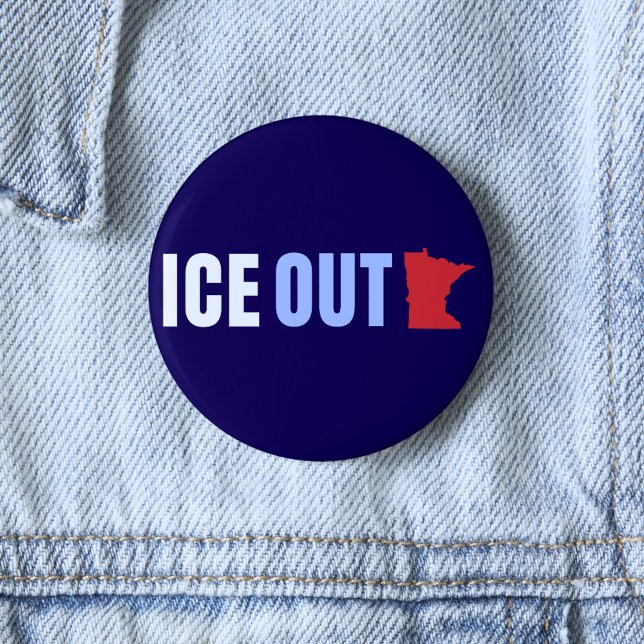 Badge Rond 5 Cm Glacé anti Trump (Créateur téléchargé)