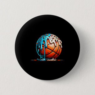 Badge Rond 5 Cm Glace Bysketbyll Drip Garçons Filles Enfants Byske
