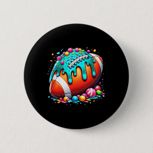 Badge Rond 5 Cm Glace Crème Goutte Football Machin Pour Garçons Je