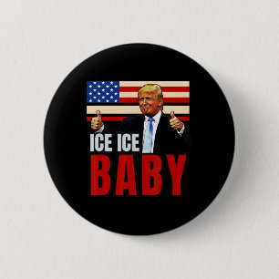 Badge Rond 5 Cm Glace Vintage Par Funny Trump _4
