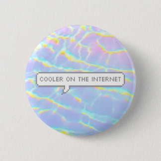 Badge Rond 5 Cm Glacière sur l'Internet