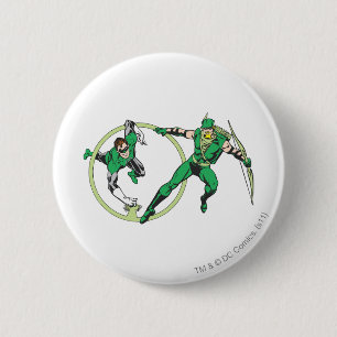 Badge Rond 5 Cm Gladiateur Emerald Archer