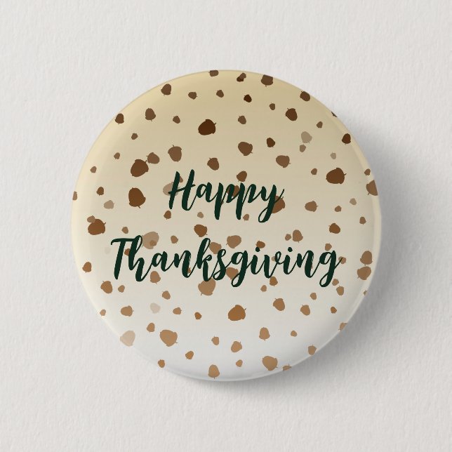 Badge Rond 5 Cm Glands de Thanksgiving (Devant)