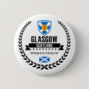 Badge Rond 5 Cm Glasgow
