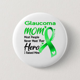 Badge Rond 5 Cm Glaucoma Awareness Month Ribbon Venin
