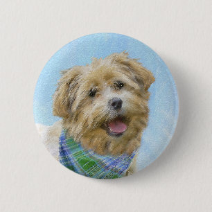 Badge Rond 5 Cm Glen of Imaal Terrier Peinture - Art original Chie
