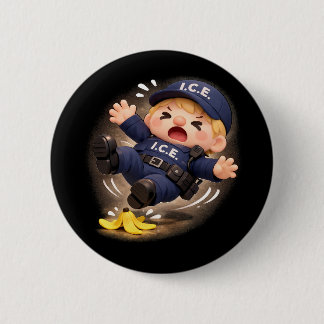 Badge Rond 5 Cm Glissant Quand Humide