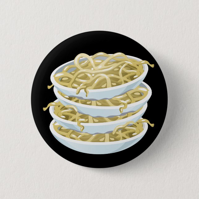 Badge Rond 5 Cm Glitch Food plain noodles (Devant)