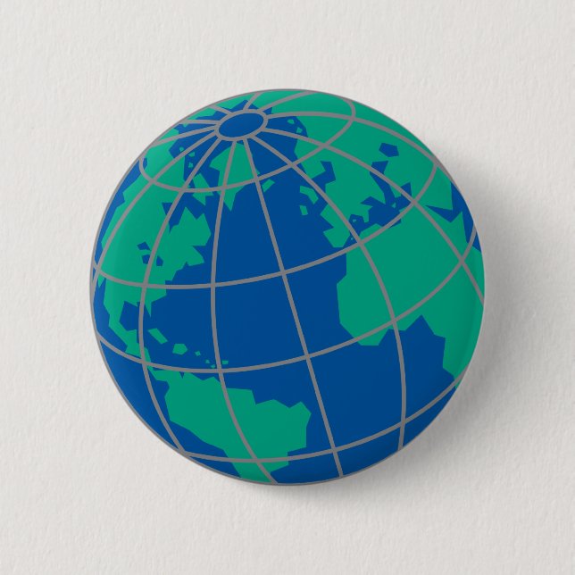 Badge Rond 5 Cm Globe (Devant)