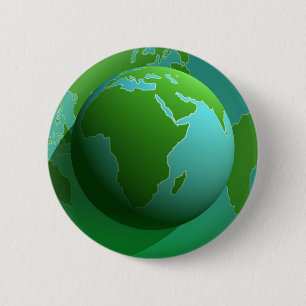 Badge Rond 5 Cm Globe de la terre