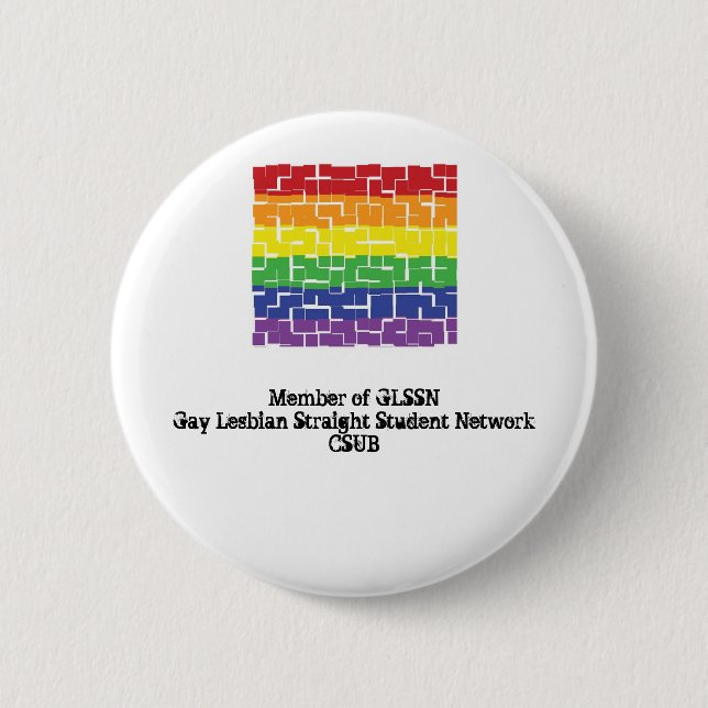 Badge Rond 5 Cm GLSSN - Bouton de membre de CSUB (Devant)