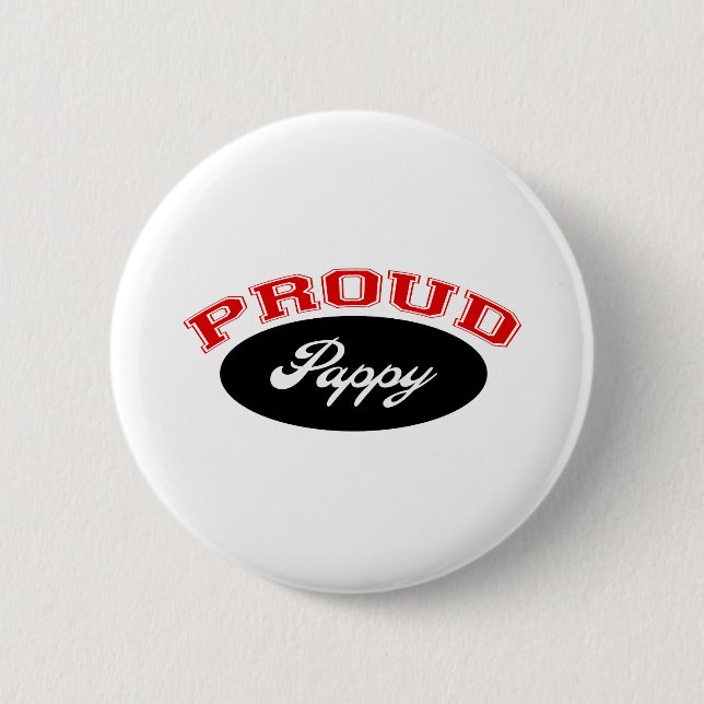 Badge Rond 5 Cm Gluant fier (rouge et noir) (Devant)