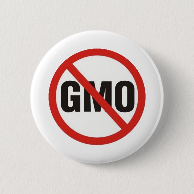 Badge Rond 5 Cm GMO libèrent (Devant)