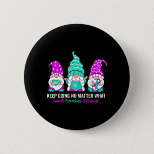Badge Rond 5 Cm Gnome de sensibilisation à la prévention et à la s
