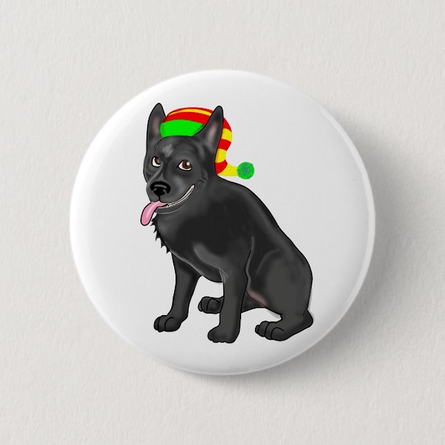 Badge Rond 5 Cm Gnome de Skipperke (Devant)