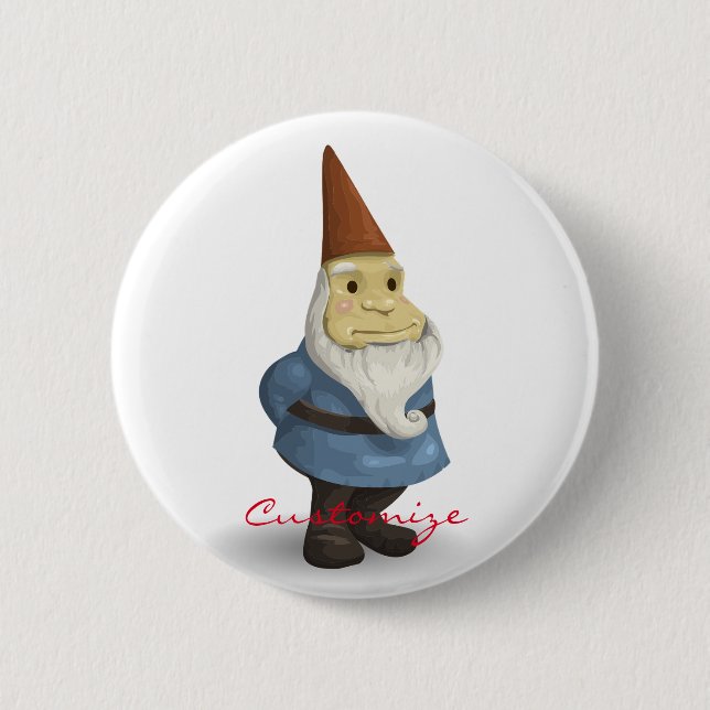 Badge Rond 5 Cm Gnome de vacances d'hiver Thunder_Cove (Devant)