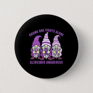 Badge Rond 5 Cm Gnome One Seul Lutte Contre Heimerheimer Sensibili