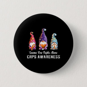 Badge Rond 5 Cm Gnome Personne ne combat Rsd Crps Sensibilisation 