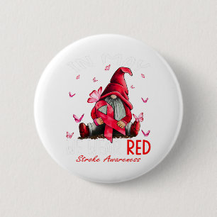 Badge Rond 5 Cm Gnomes En Mai Nous Portons La Sensibilisation À L'