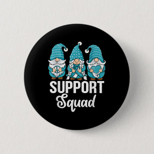 Badge Rond 5 Cm Gnomes mignons Soutien Escadron Survivant Cancer d