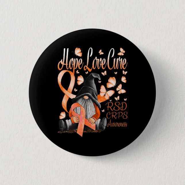 Badge Rond 5 Cm Gnomes RSD RCPS Sensibilisation Espérance Amour Cu (Devant)