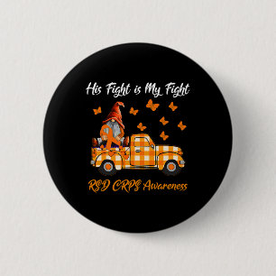 Badge Rond 5 Cm GnomSon Combat Est Mon Combat Rsd Crps Sensibilisa