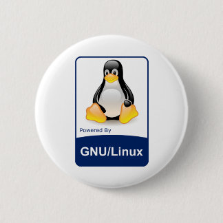 Badge Rond 5 Cm GNU/Linux