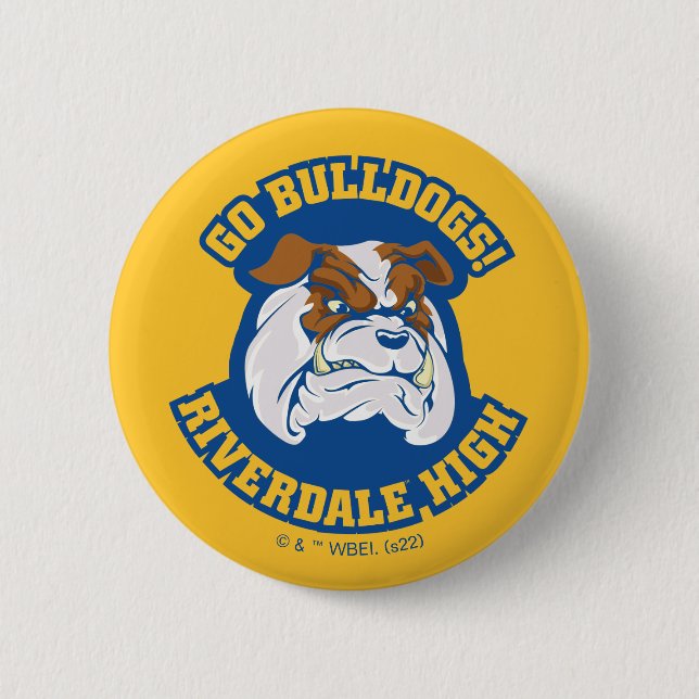 Badge Rond 5 Cm Go Bulldogs - Riverdale High (Devant)