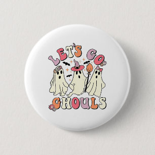 Badge Rond 5 Cm Go Ghouls Halloween Ghost