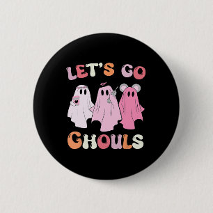 Badge Rond 5 Cm Go Ghouls Halloween Ghost Costume de tenue Retro G