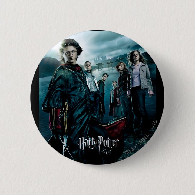 Badge Rond 5 Cm Gobelet de feu - Français 4 (Devant)